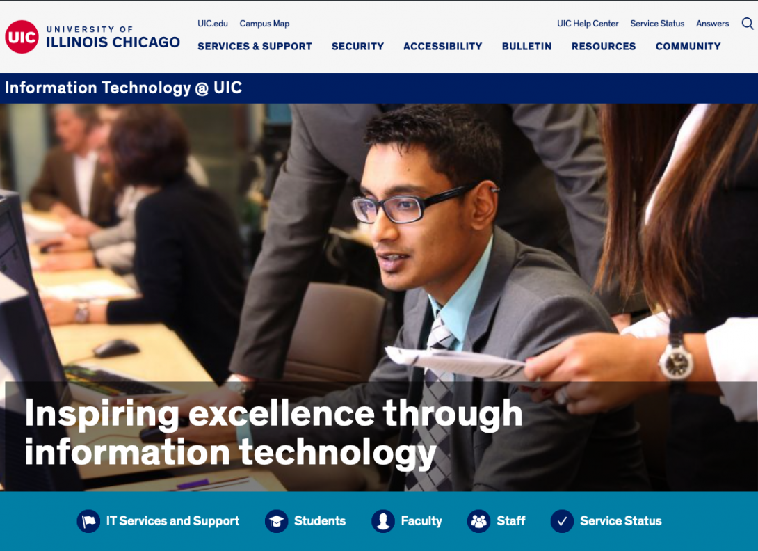 IT at UIC website