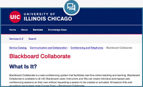Blackboard Collaborate For Students Information Technology Uic University Of Illinois Chicago
