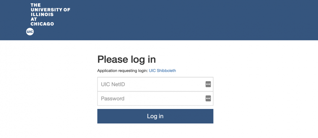 UIC Gmail Login Page