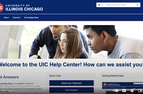 UIC Help Center Home Page