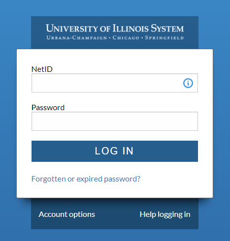 UofI Systems Login Page