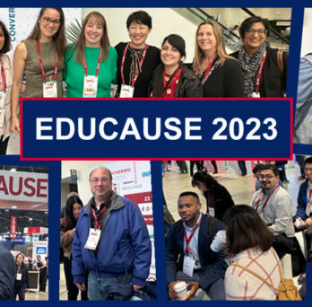 Collage of photos of UIC attendees at Educause 2023
                  