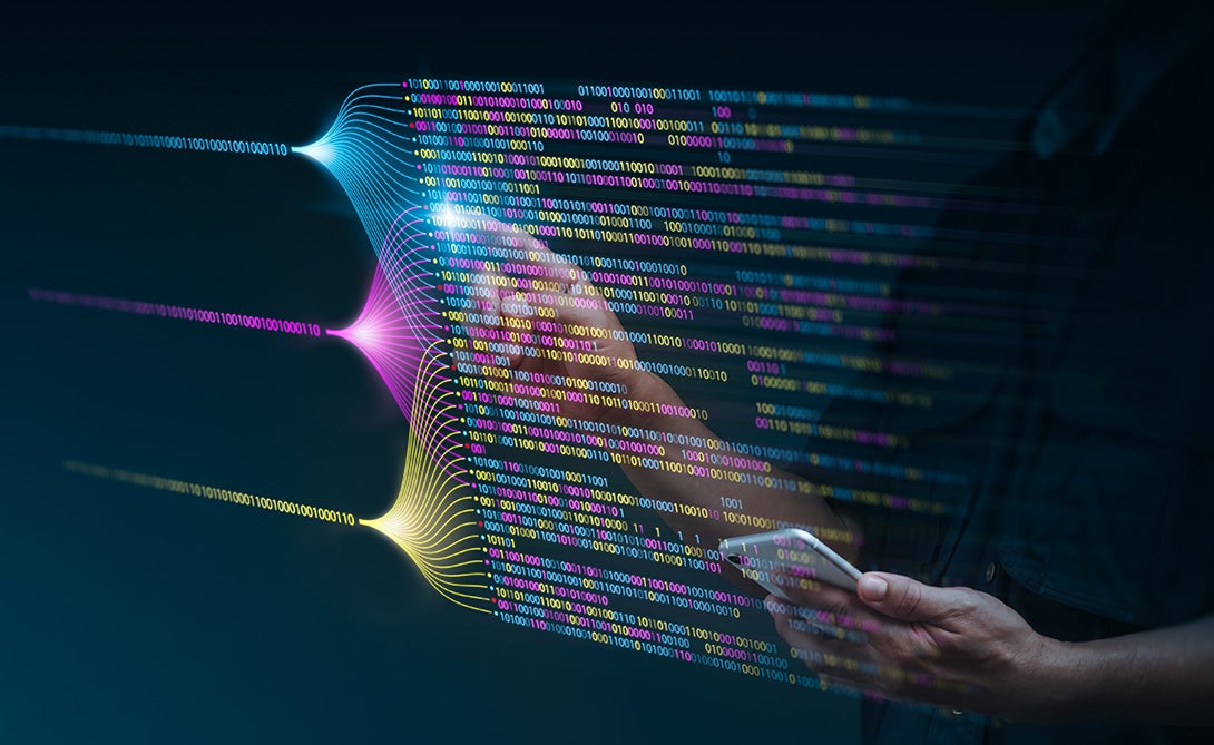 Virtual icons representing computing data