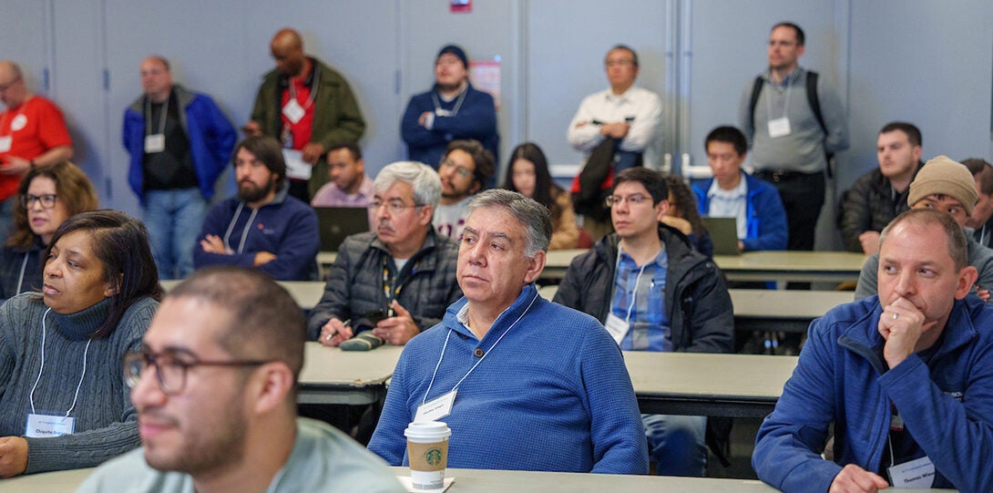 ITCC attendees is session breakout room