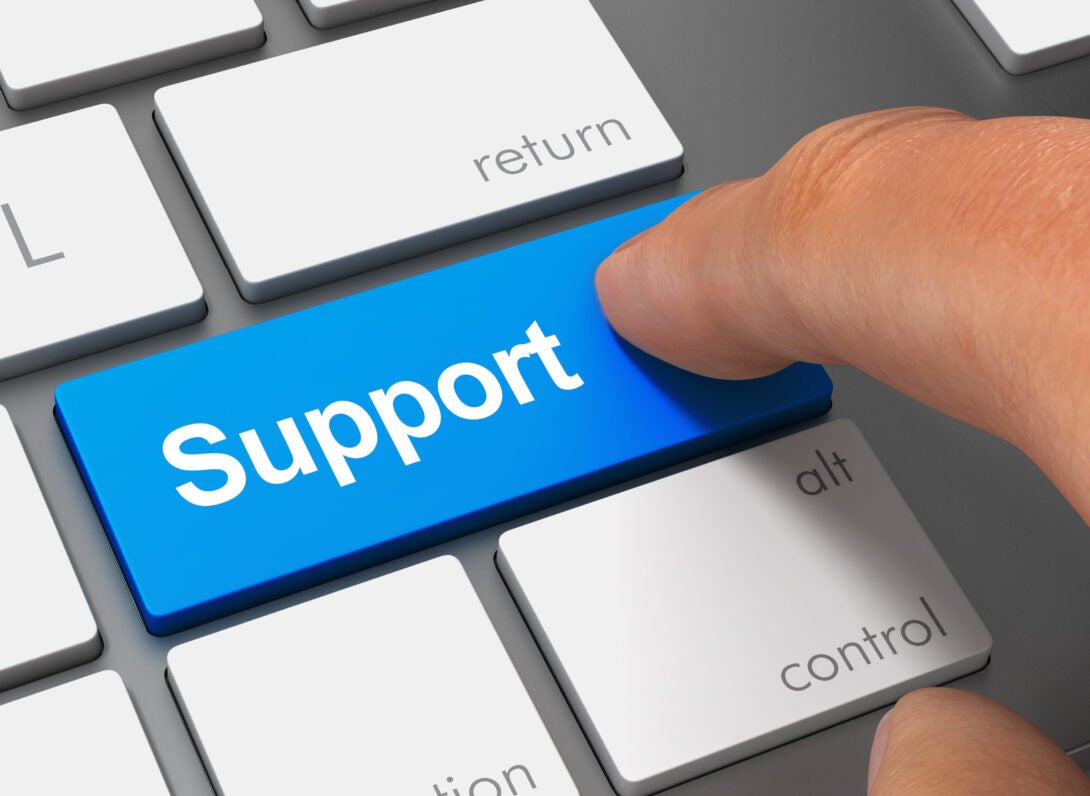 support button