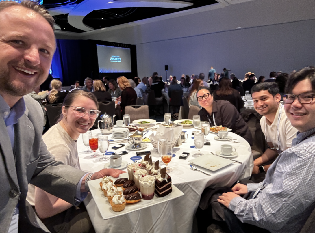 Landen Dixon and guests at the Ally Award ceremony