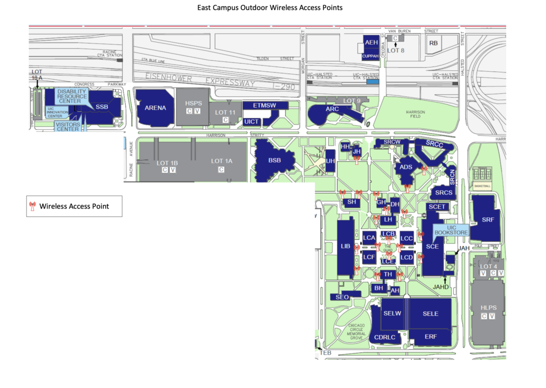 UIC East Campus Map