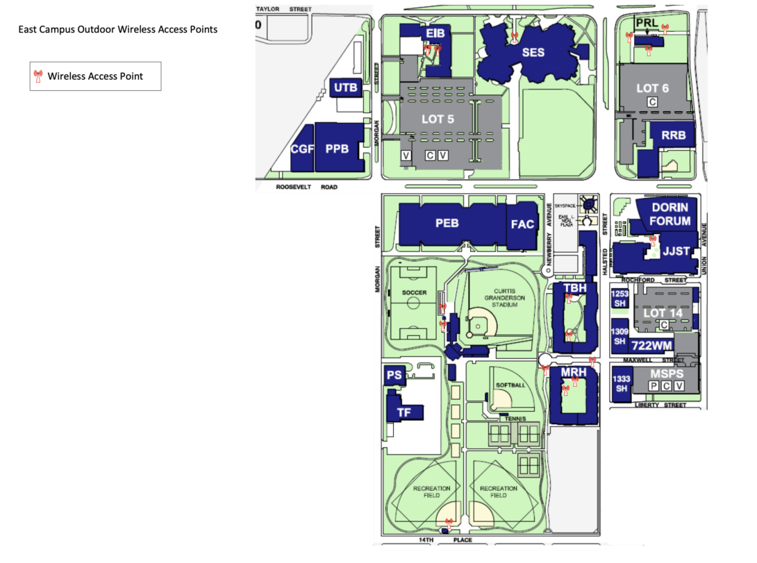 UIC East Campus Map