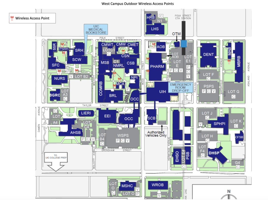 UIC West Campus Map