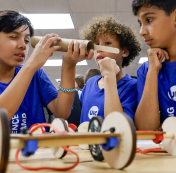 students building a project
                  