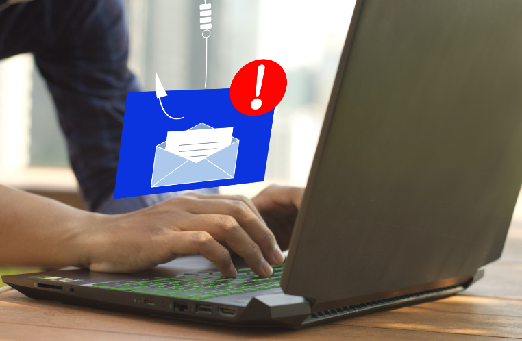 Image representing a phishing email being identified