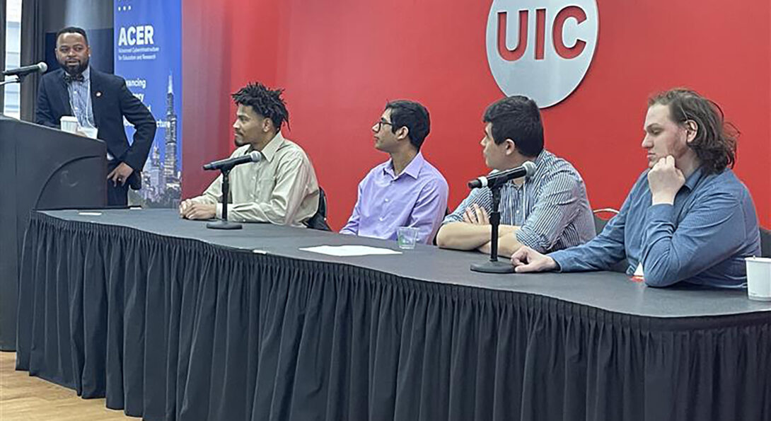 A panel of four participants at the 2025 Computational Research Symposium