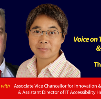Voice on Technology and Innovation Talk Series Banner featuring Matt Riley & Helen Zhou
                  